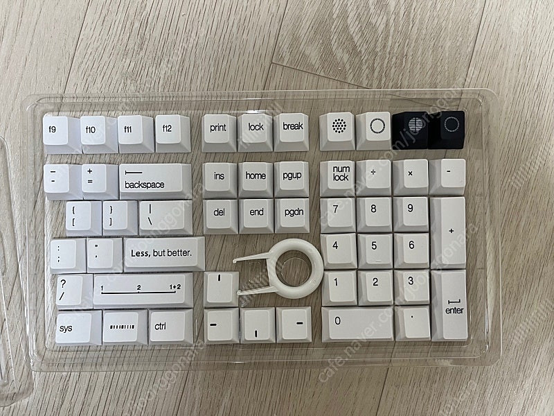 화이트 키캡 130키 체리프로파일 이미지