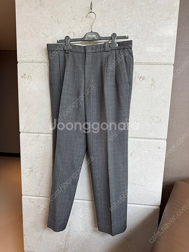 YSL 입생로랑 / 빈티지 글렌체크 와이드 팬츠 / 5...--0