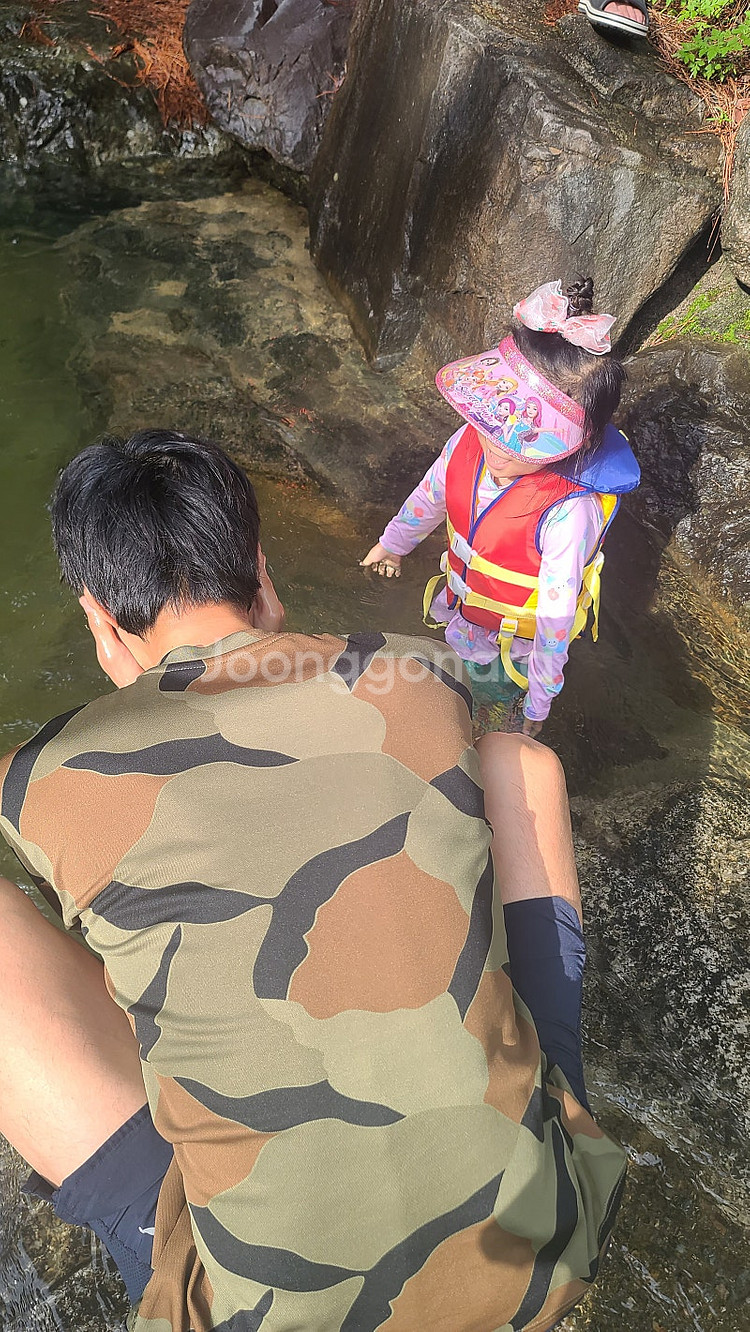 해병대 큰무늬 위장 쿨론 긴팔 티셔츠--1