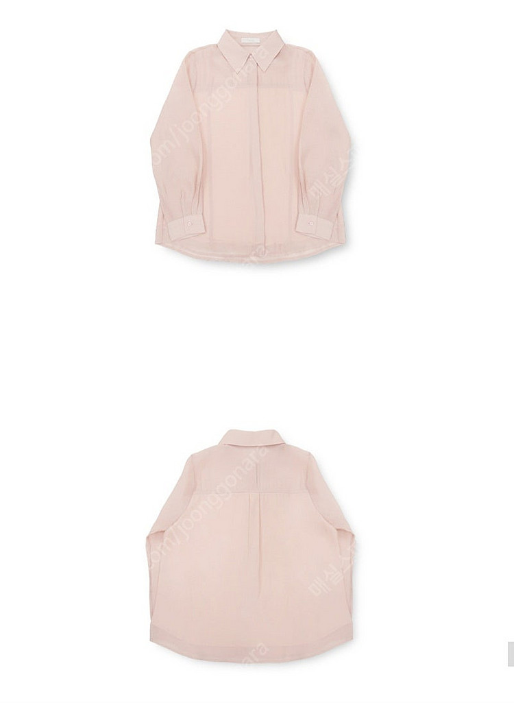 나흐트 Spring collar blouse pink--1
