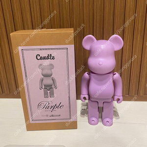 정품 메디콤토이 베어브릭 400%_캔들 퍼플 MEDICOM TOY BE@RBRICK