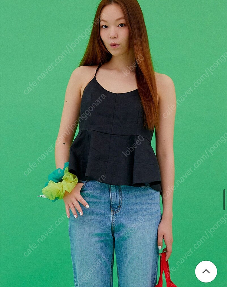 유어네임히얼 솔솔이 슬리브리스 S사이즈 블랙--3