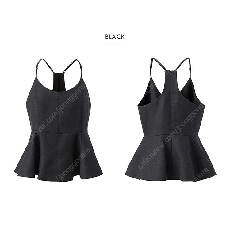 유어네임히얼 솔솔이 슬리브리스 S사이즈 블랙--5