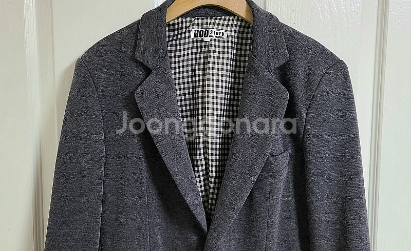 뒷트임 테일러드 자켓+옆지퍼 플레어 미니스커트 투피스 세트(55)--5