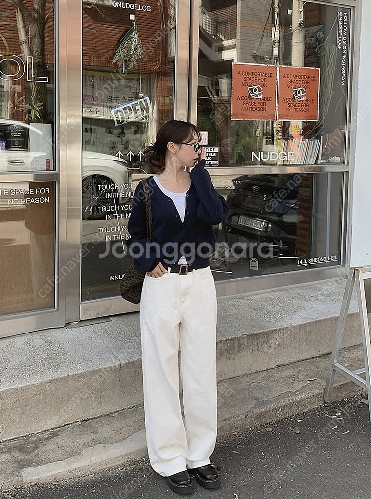 고고싱 메이드 코튼 와이드 화이트 팬츠 160 xs /...--1