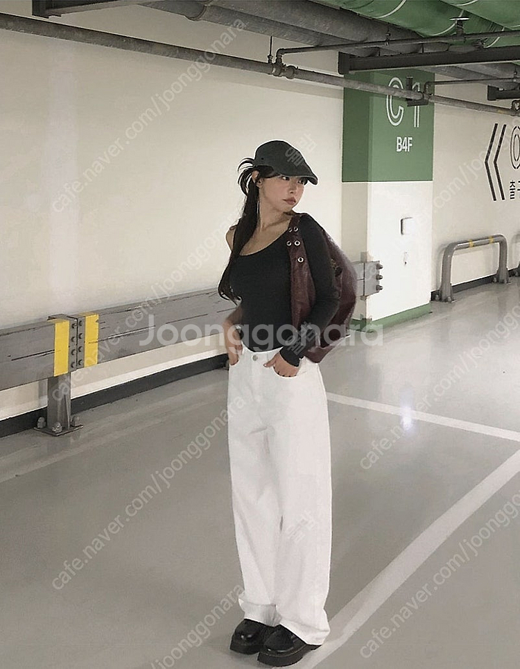 고고싱 메이드 코튼 와이드 화이트 팬츠 160 xs /...--6