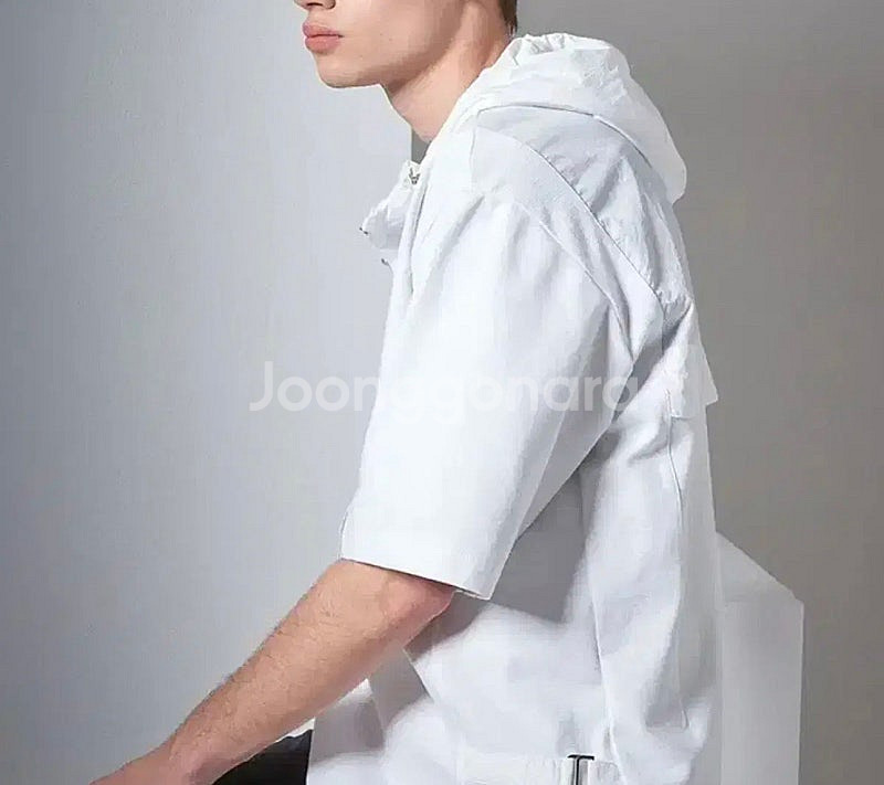 SYSTEM 시스템 옴므 22 아노락 후드 티셔츠 100--0