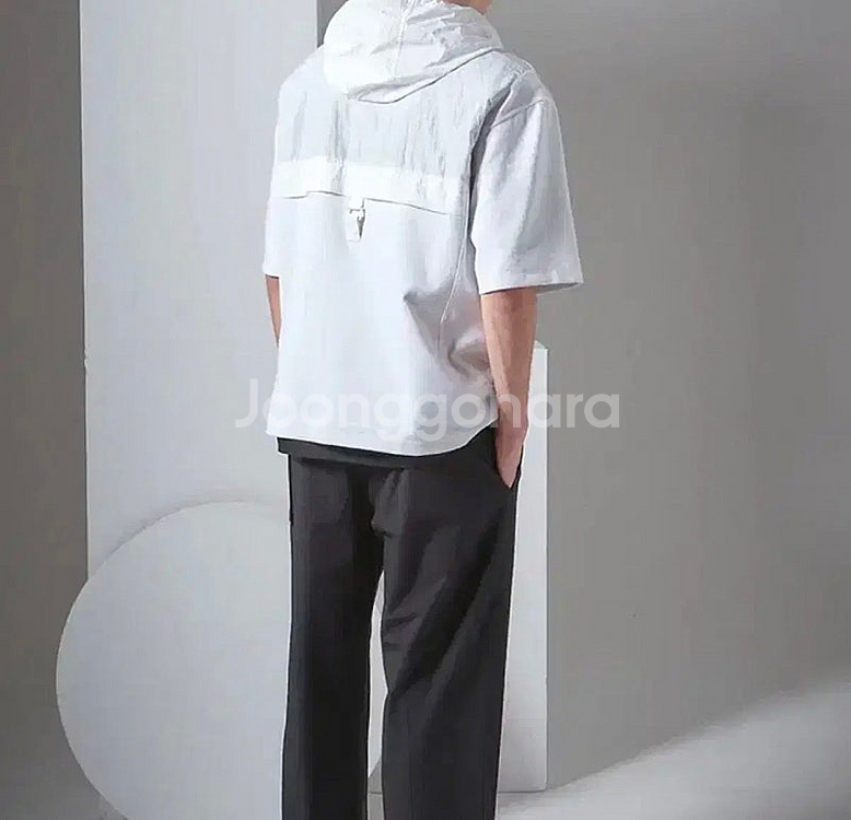 SYSTEM 시스템 옴므 22 아노락 후드 티셔츠 100--1