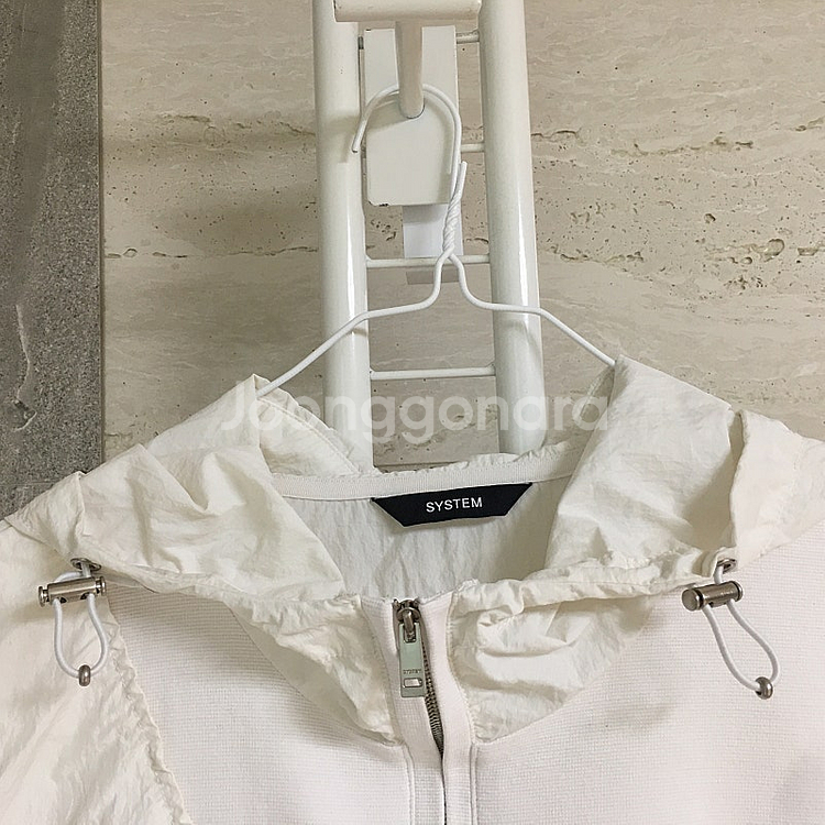 SYSTEM 시스템 옴므 22 아노락 후드 티셔츠 100--5