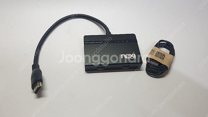 1X2 모니터 지원 분배기 HDMI 오디오--0