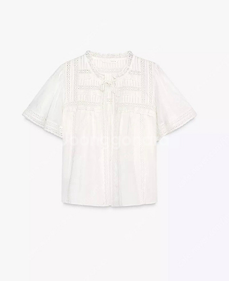 자라 새틴 트리밍 레이스탑 S.M--1