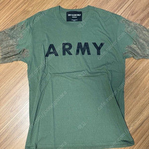 미착용 넘버프로젝트 드라이클린온리 ARMY 카키티셔츠