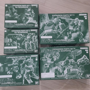 새제품 [한정판] 반다이 (BANDAI) HG 장갑기병 보톰즈 (VOTOMS) - 스코프 독 (SCOPEDOG) 확장 파츠 세트 판매합니다.