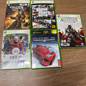 XBOX 360 엑스박스 cd 5개 일괄