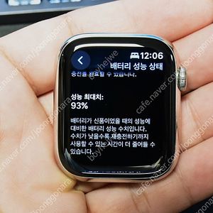 애플워치7 45mm 실버 스테인리스스틸 + 정품 밀레니즈루프 세트 판매합니다.
