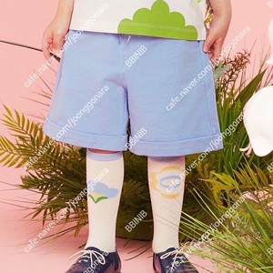 베베드피노 X 민주킴 래빗가든 롤업 반바지 100