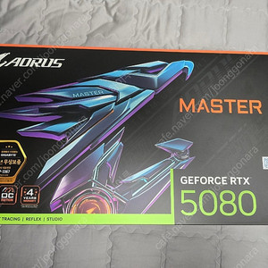 [새제품]기가바이트 rtx5080 어로스마스터 제이씨현 팝니다