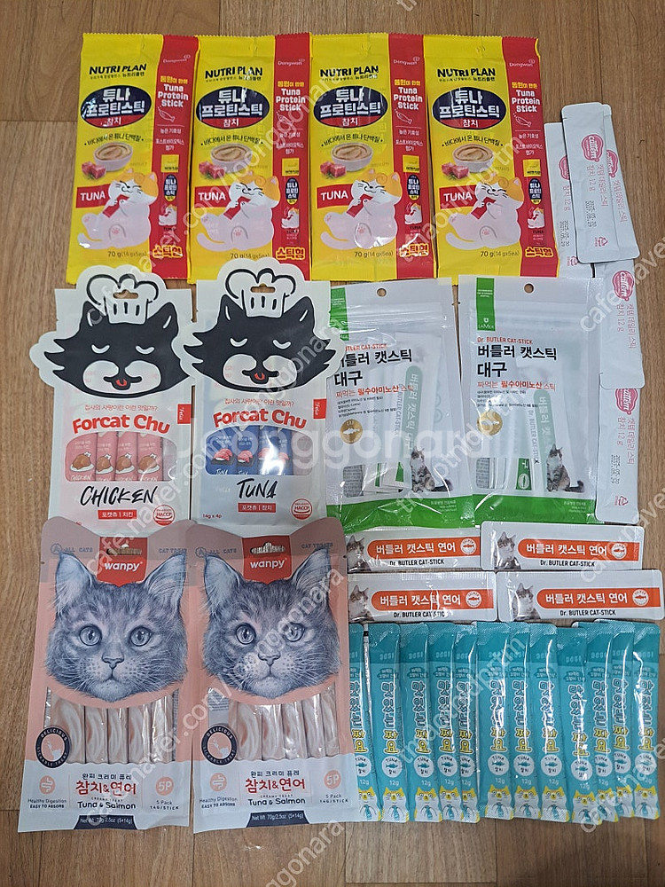 고양이 츄르 70개 미개봉 일괄--0