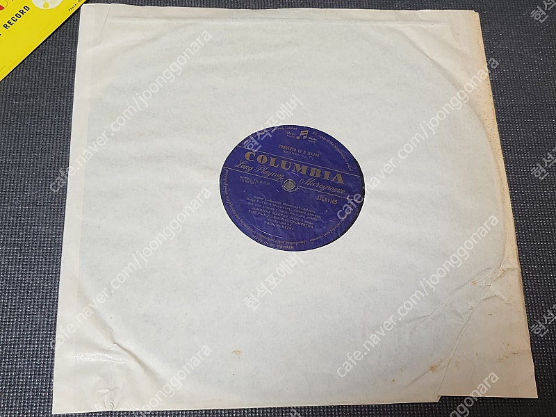 영국 콜럼비아 초반 요한나 마르치 브람스 바이올린 33CX1165 LP 레코드판 이미지