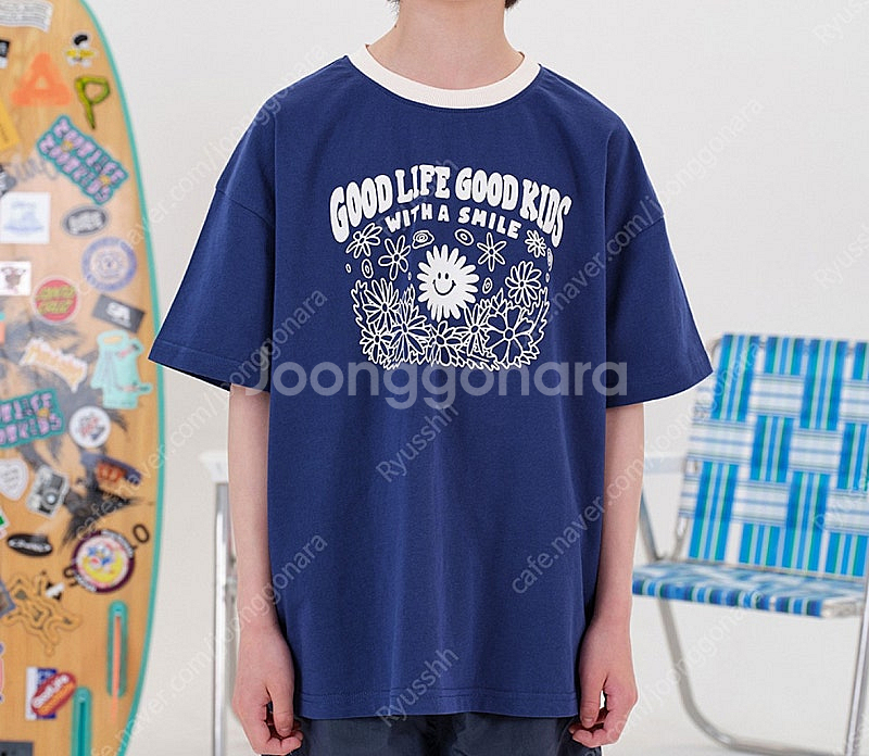 히로 glgk x 빅웨이브 스마일 반팔 티셔츠 160 판매--2