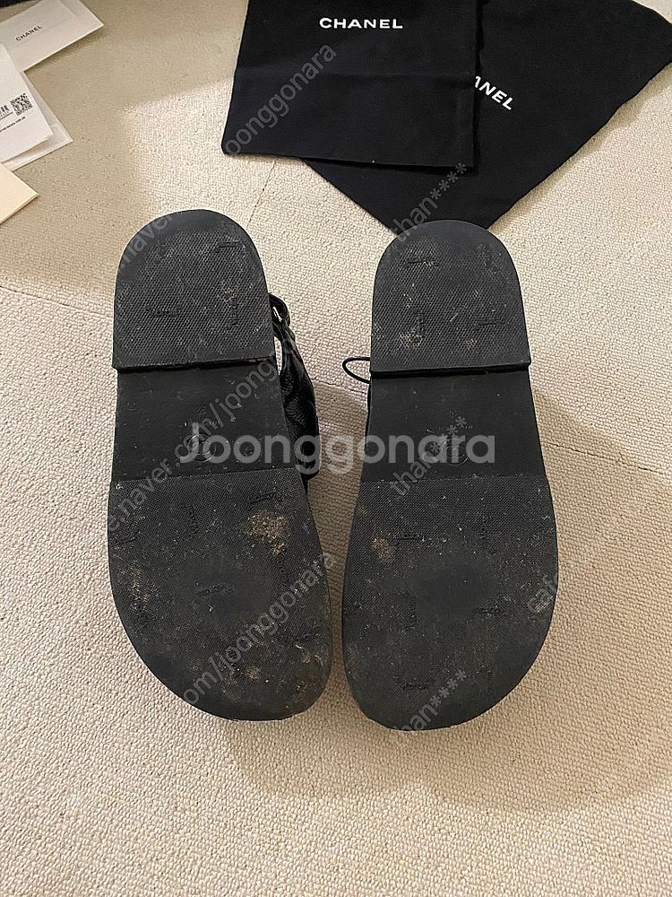 정품 샤넬 벨크로 샌들 38사이즈--3
