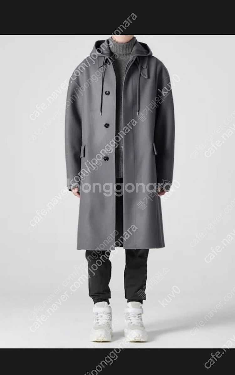 [새상품] 준지 FW21 그레이 핸드메이드 후드코트 5...--6