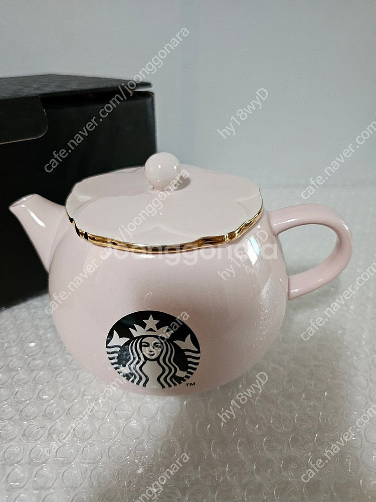 새상품- 스타벅스 19체리블라썸 티팟 핑크 박스포장그대로 +뽁뽁이 포장배송--0