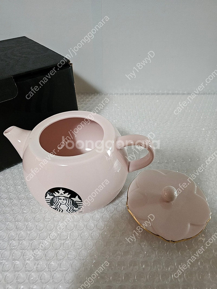 새상품- 스타벅스 19체리블라썸 티팟 핑크 박스포장그대로 +뽁뽁이 포장배송--1