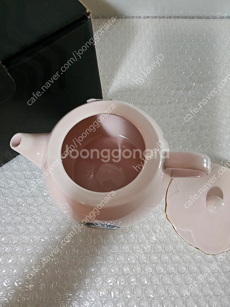 새상품- 스타벅스 19체리블라썸 티팟 핑크 박스포장그대로 +뽁뽁이 포장배송--2