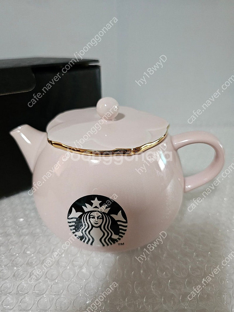 새상품- 스타벅스 19체리블라썸 티팟 핑크 박스포장그대로 +뽁뽁이 포장배송--5