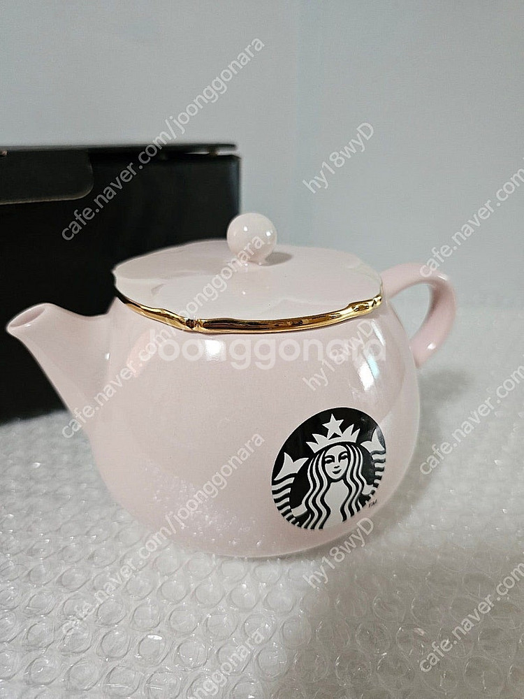 새상품- 스타벅스 19체리블라썸 티팟 핑크 박스포장그대로 +뽁뽁이 포장배송--7