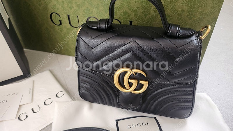 구찌 마몽 탑핸들 미니 백 (수니백 포함)--1