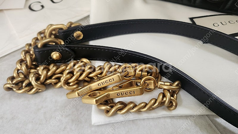 구찌 마몽 탑핸들 미니 백 (수니백 포함)--3