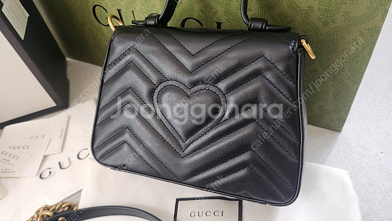 구찌 마몽 탑핸들 미니 백 (수니백 포함)--4