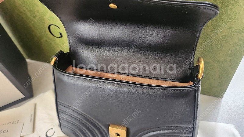 구찌 마몽 탑핸들 미니 백 (수니백 포함)--6