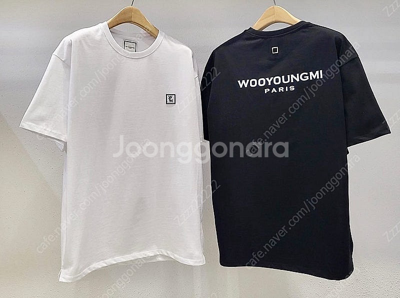 우영미 WYM패치 백로고 반팔 티셔츠--0