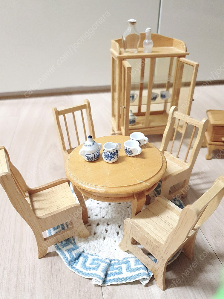 핸드메이드 80년대 빈티지 미니어처 장식가구 세트 이미지