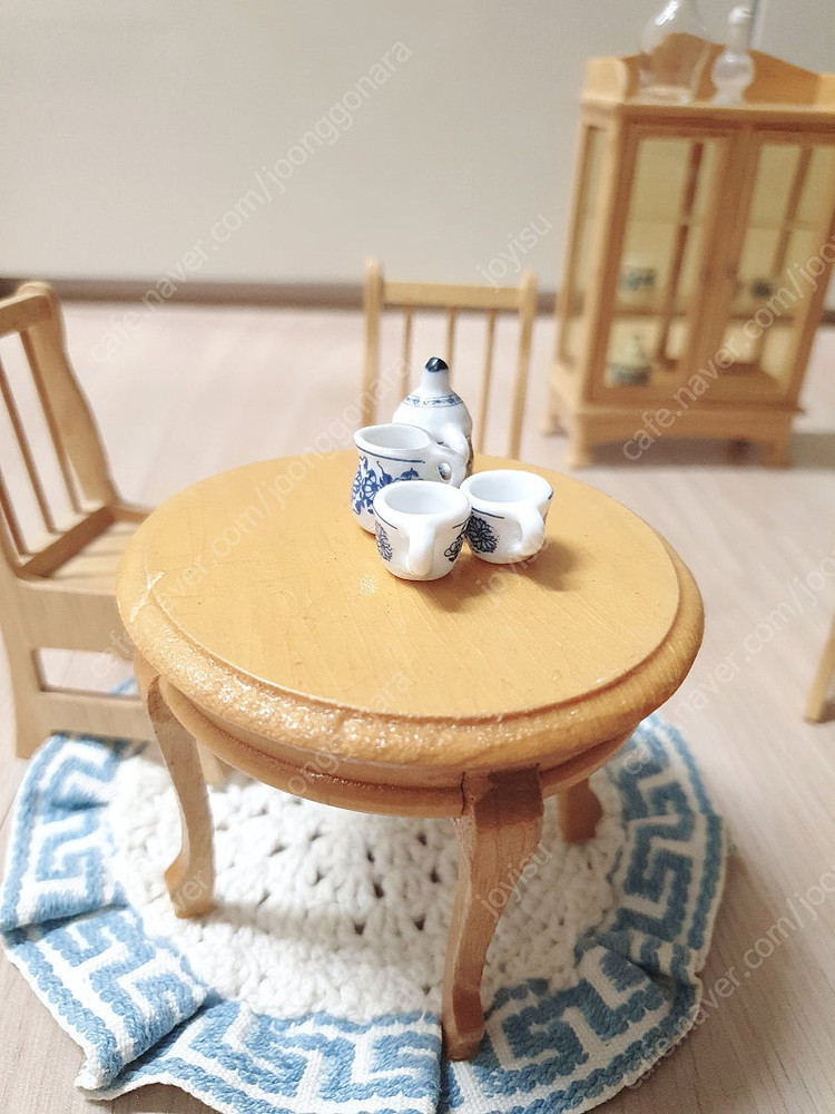 핸드메이드 80년대 빈티지 미니어처 장식가구 세트 이미지