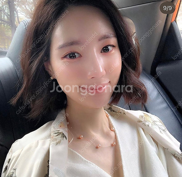 오칸 엔돌핀오 핑크진주굴비 목걸이 14K--1