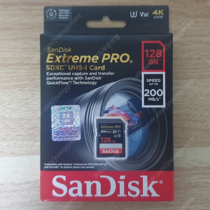 샌디스크 익스트림 프로 sandisk extreme pro sdxc 128GB / 64GB (v30 200mb/s) 미개봉 새상품 팝니다.
