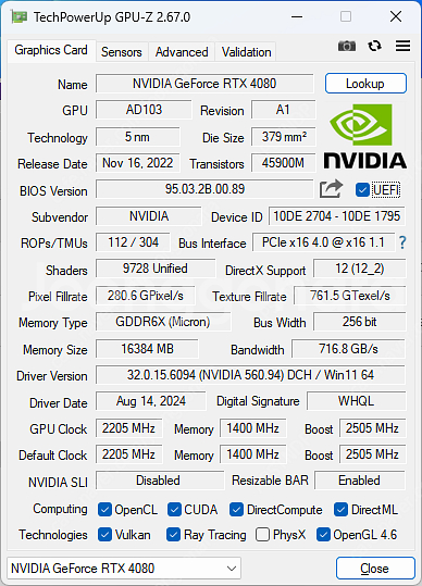 Geforce RTX 4080 16GB Blower 블...--4
