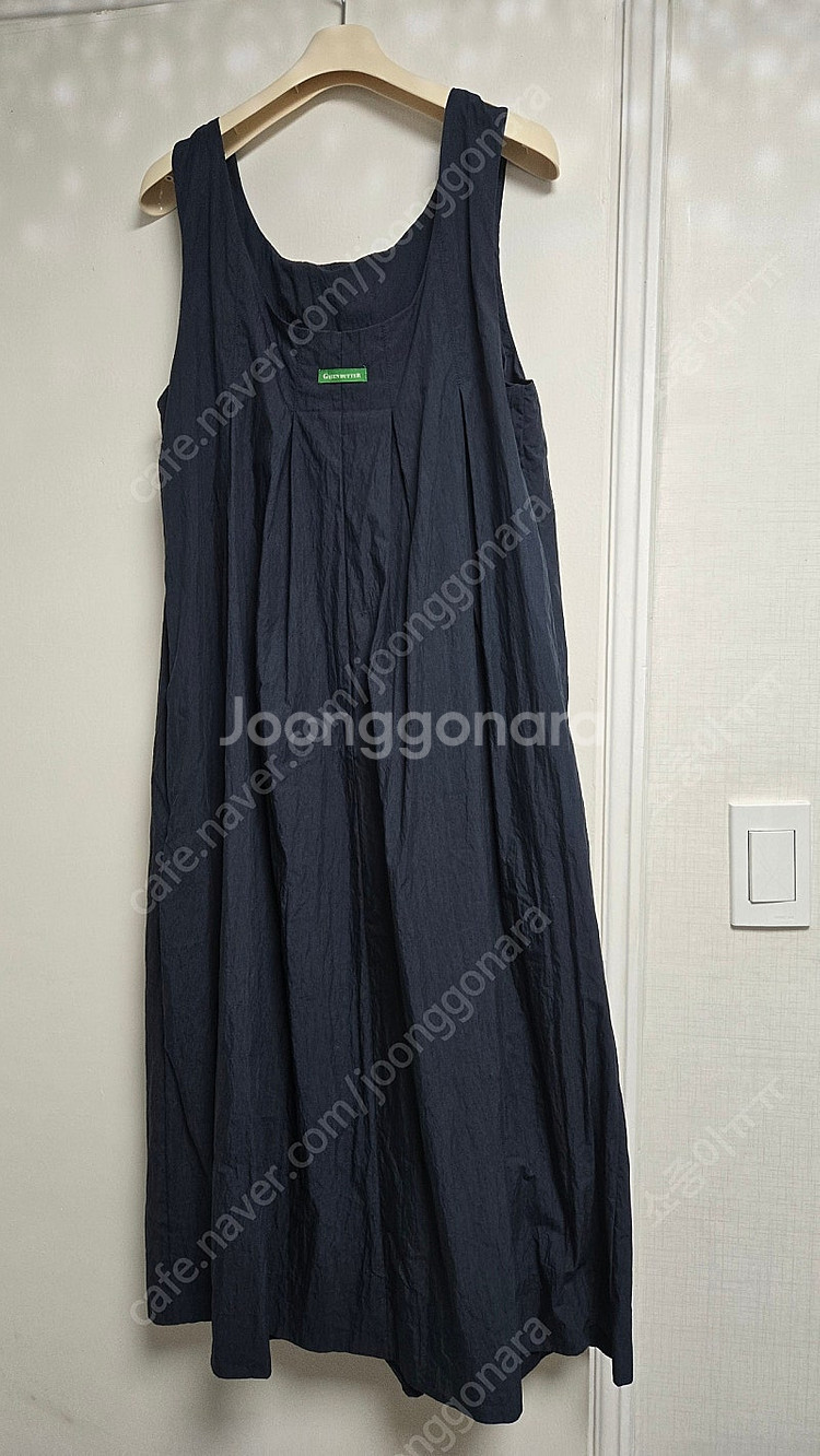 그린버터 원피스 Cotton Nylon Pintuck ...--3