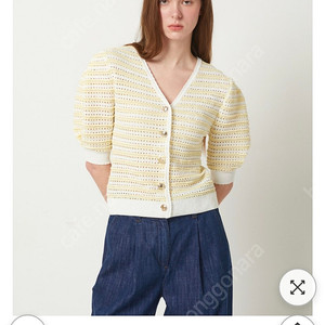 질스튜어트반팔가디건