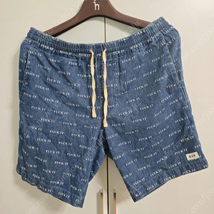 허프 (HUF) 이지 숏 블루 반바지 L