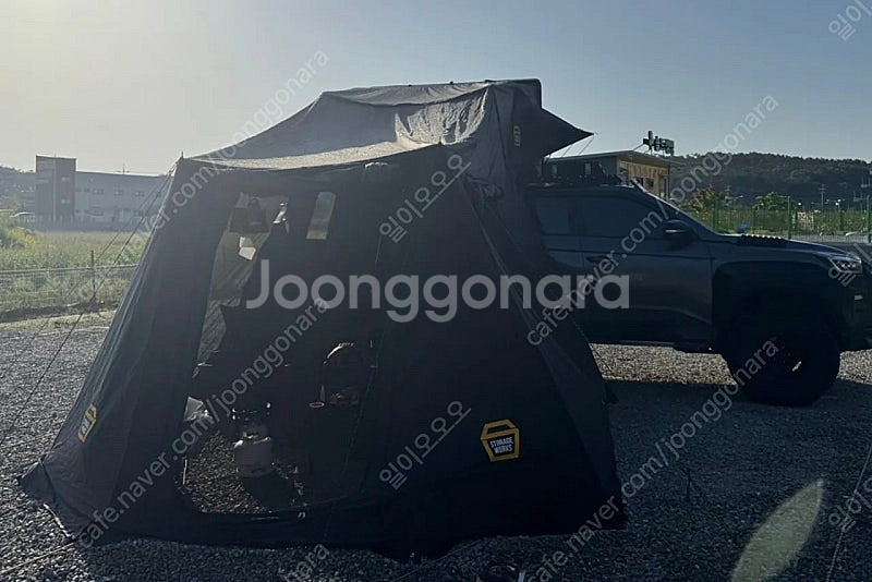 스토리지웍스 더마스터 블랙에디션 루프탑텐트 팝니다--2
