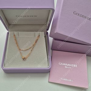 골든듀 리 니아 리니아 핑크골드 18인치 체인