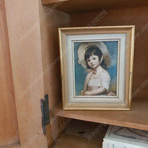 프랑스빈티지 실크프린팅 소녀 액자 인테리어소품