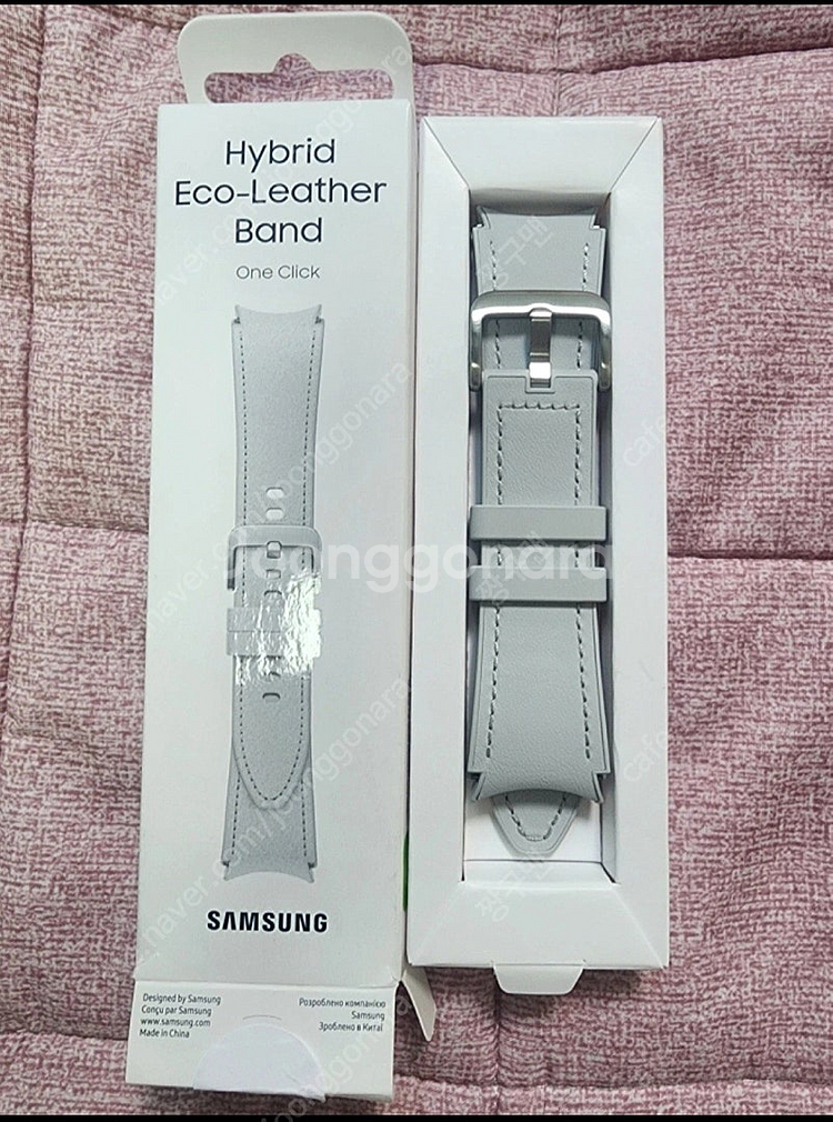 갤럭시워치6 하이브리드 비건레더스트랩20mm(S/M)--2