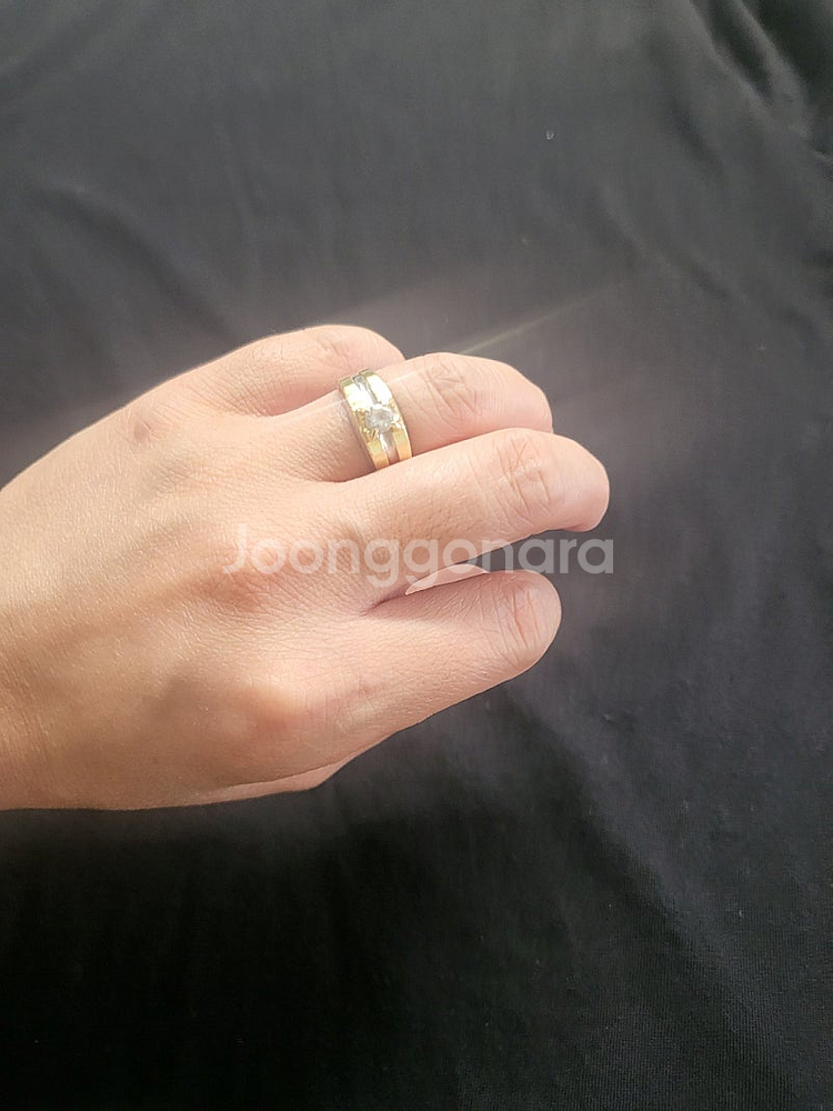 굵직한(안쪽막음) 14k 12호 금반지 싸게 판매합니다.--0