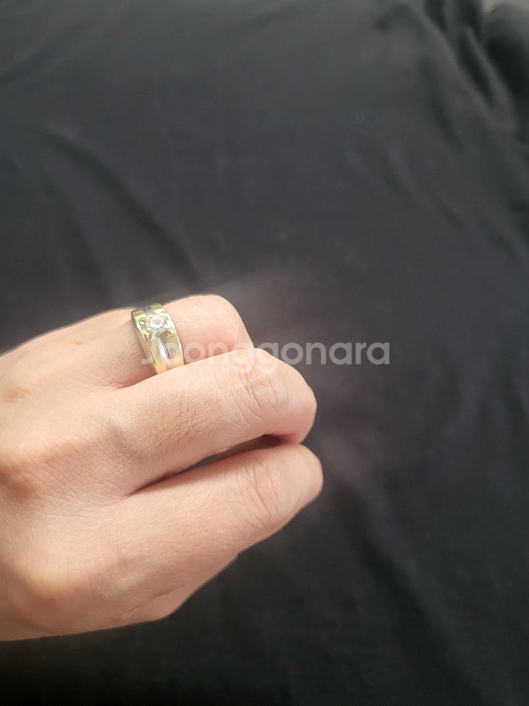 굵직한(안쪽막음) 14k 12호 금반지 싸게 판매합니다.--1